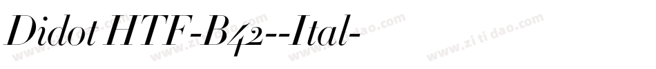 Didot HTF-B42--Ital字体转换